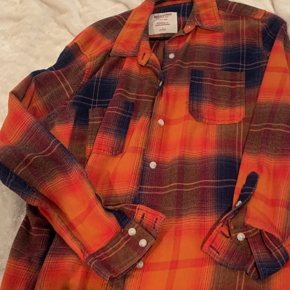 Multicolored boyfriend fit Flannel